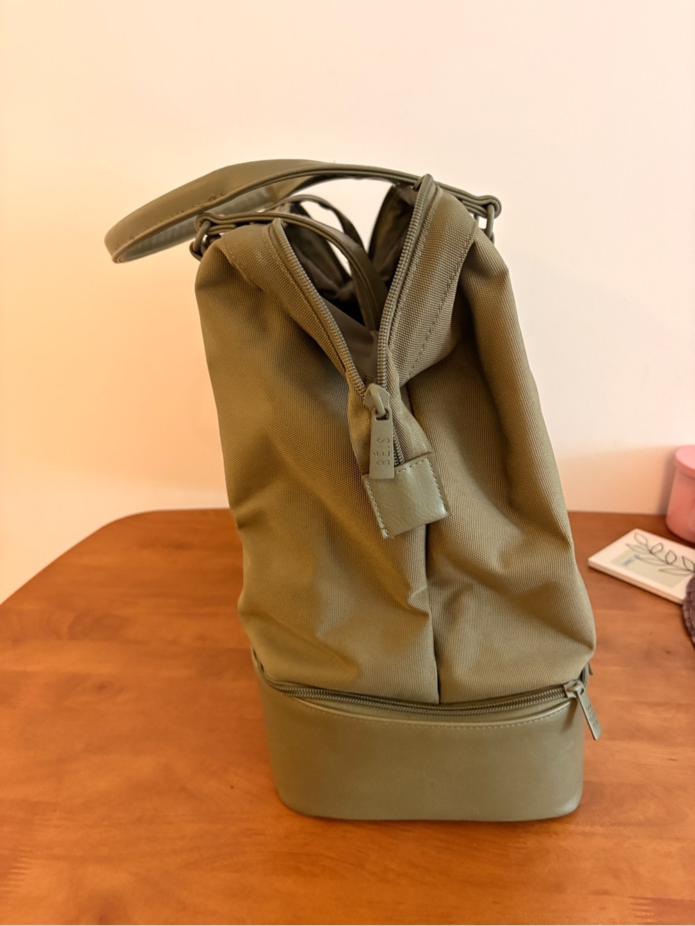 Beis Olive Green Mini Weekender Bag - Picture 7 of 8